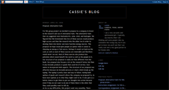 Desktop Screenshot of cassiesblogspace.blogspot.com