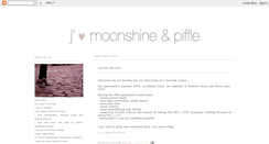 Desktop Screenshot of moonshineandpiffle.blogspot.com