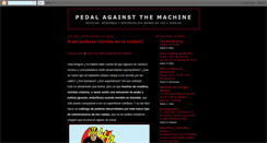 Desktop Screenshot of pedalagainstthemachine.blogspot.com