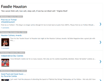 Tablet Screenshot of foodiehouston.blogspot.com
