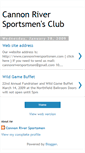 Mobile Screenshot of cannonriversportsmen.blogspot.com
