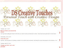 Tablet Screenshot of dscreativetouches.blogspot.com