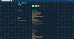 Desktop Screenshot of h0z-subiektj.blogspot.com