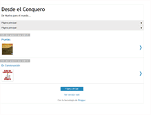 Tablet Screenshot of desdeelconquero.blogspot.com