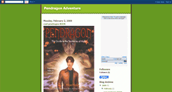 Desktop Screenshot of pendragonadventure.blogspot.com