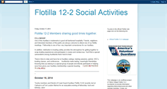 Desktop Screenshot of flotilla-12-2-social.blogspot.com