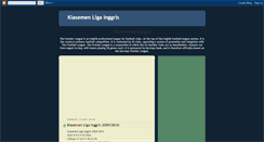 Desktop Screenshot of klasemenligainggris.blogspot.com