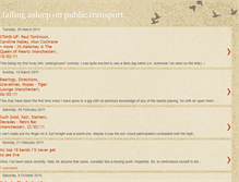 Tablet Screenshot of fallingasleeponpublictransport.blogspot.com