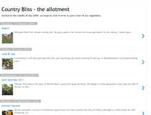 Tablet Screenshot of blissallotment.blogspot.com