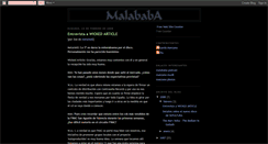 Desktop Screenshot of malababamusic.blogspot.com