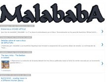 Tablet Screenshot of malababamusic.blogspot.com