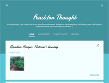 Tablet Screenshot of feastforthought.blogspot.com