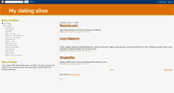 Desktop Screenshot of my-dating-sites.blogspot.com
