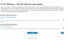 Tablet Screenshot of gforglamor.blogspot.com