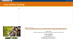 Desktop Screenshot of liveonlinecycling.blogspot.com