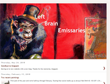 Tablet Screenshot of leftbrainemissaries.blogspot.com