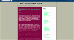 Desktop Screenshot of laviedunjoueurdepoker.blogspot.com