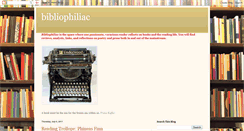 Desktop Screenshot of bibliophiliac-bibliophiliac.blogspot.com