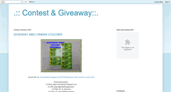 Desktop Screenshot of mycontest-giveaway.blogspot.com