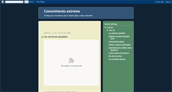 Desktop Screenshot of conocimiento-extremo.blogspot.com