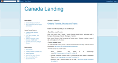 Desktop Screenshot of canadalanding.blogspot.com