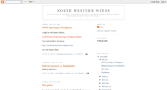 Desktop Screenshot of northwesternwinds.blogspot.com