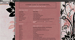 Desktop Screenshot of cindylousrecipes.blogspot.com