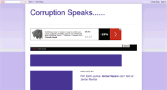 Desktop Screenshot of corruption-speaks.blogspot.com