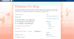 Desktop Screenshot of madamegsblog.blogspot.com