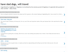 Tablet Screenshot of havesleddogswilltravel.blogspot.com