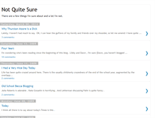 Tablet Screenshot of not-quite-sure.blogspot.com