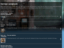 Tablet Screenshot of foreignsongbook.blogspot.com