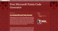 Desktop Screenshot of getfreemicrosoftpointscode.blogspot.com
