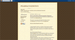 Desktop Screenshot of pharmacogenetics.blogspot.com