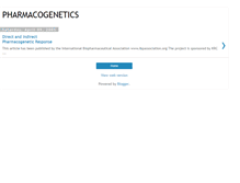 Tablet Screenshot of pharmacogenetics.blogspot.com
