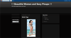 Desktop Screenshot of beautifulwomensexypinups.blogspot.com