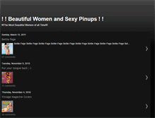 Tablet Screenshot of beautifulwomensexypinups.blogspot.com