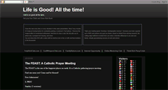 Desktop Screenshot of life-is-good-all-the-time.blogspot.com