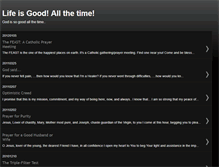 Tablet Screenshot of life-is-good-all-the-time.blogspot.com