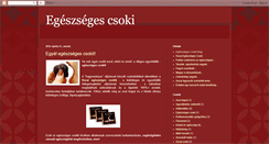 Desktop Screenshot of egeszsegescsoki.blogspot.com