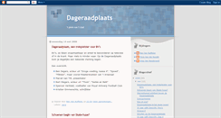 Desktop Screenshot of dageraadplaats.blogspot.com