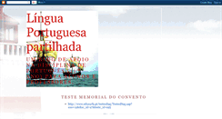 Desktop Screenshot of linguaportuguesapartilhada.blogspot.com