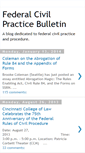 Mobile Screenshot of federalcivilpracticebulletin.blogspot.com