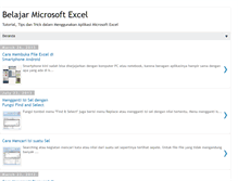 Tablet Screenshot of diajar-excel.blogspot.com