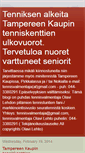 Mobile Screenshot of kaupin-tenniskenttien-ulkovuorot.blogspot.com