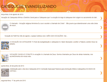Tablet Screenshot of catequeseevangelizando.blogspot.com