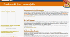 Desktop Screenshot of fundusze-europejskie.blogspot.com