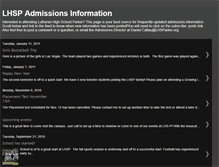 Tablet Screenshot of lhspadmissions.blogspot.com