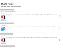 Tablet Screenshot of iphone-norge.blogspot.com