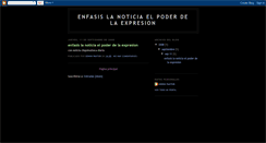 Desktop Screenshot of enfasislanoticia.blogspot.com